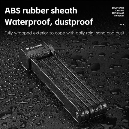 2051 Folding alloy steel bike lock for mountain bike and electric scooter