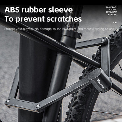 2051 Folding alloy steel bike lock for mountain bike and electric scooter