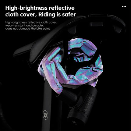 2066 Antivol para bicicleta cadena reflectante portátil con 2 llaves