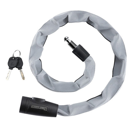 2065 Antivol para bicicleta cadena reflectante portátil con 2 llaves