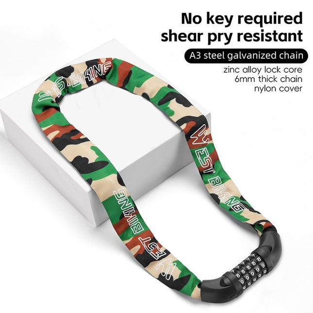 2134Antivol cadena 100 cm para bicicleta, bicicleta eléctrica y patinete eléctrico