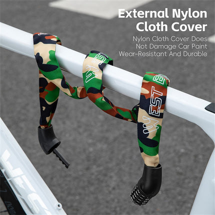 Αντικλεπτική αλυσίδα ποδηλάτου με συνδυασμό 5 ψηφίων για ορεινό και δρόμου