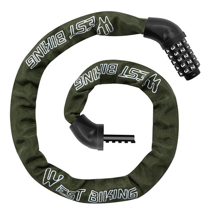 2083Antifurto per bicicletta catena a combinazione 5 cifre per MTB e strada