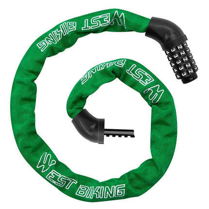 329 Bike lock chain with 5-digit combination for mountain bike and road bike