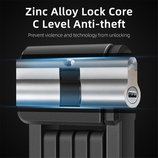 2146 Folding lock 80cm in 6 sections for bicycle and motorcycle