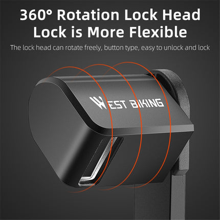 2146 Folding lock 80cm in 6 sections for bicycle and motorcycle