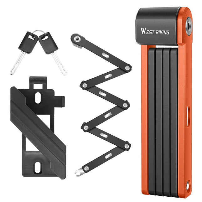 2151 Folding lock 80cm in 6 sections for bicycle and motorcycle