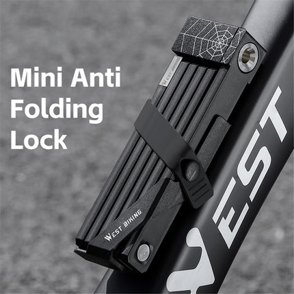 2148 Antivol plegable de 6 secciones para bicicleta, bicicleta eléctrica y moto