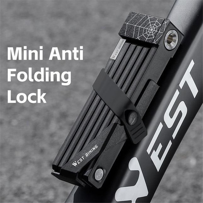 2148 Antivol plegable de 6 secciones para bicicleta, bicicleta eléctrica y moto