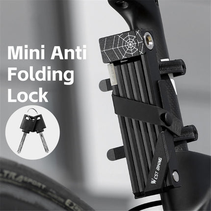 2148 Antivol plegable de 6 secciones para bicicleta, bicicleta eléctrica y moto