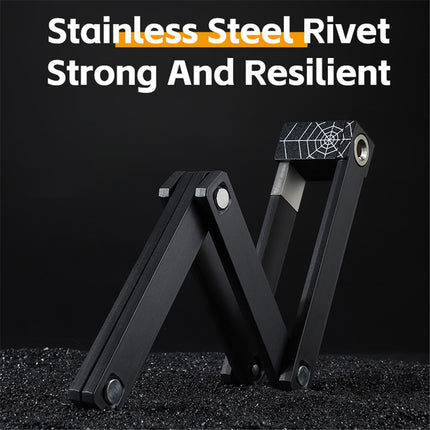 2148 Antivol plegable de 6 secciones para bicicleta, bicicleta eléctrica y moto