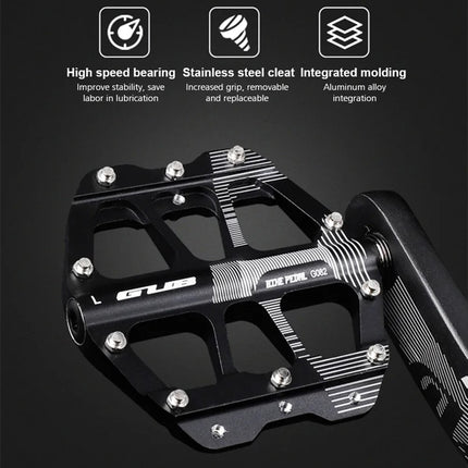 1938 Coppia di pedali bici alluminio 3 cuscinetti per MTB