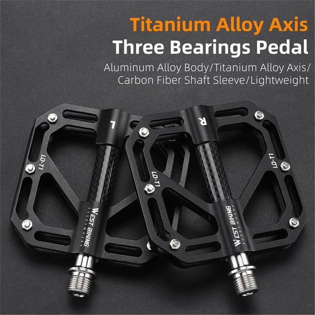 1901 Coppia di pedali bici ultra-leggeri in alluminio