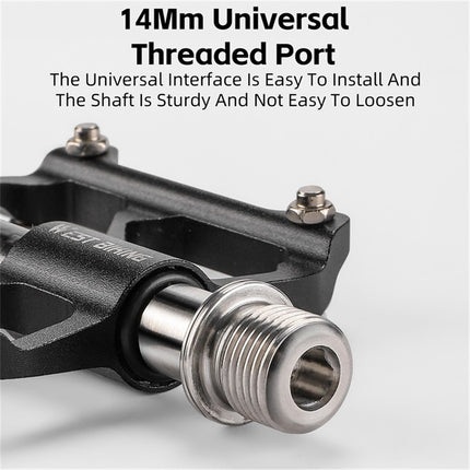 1911 Coppia di pedali bici larghi antiscivolo in alluminio