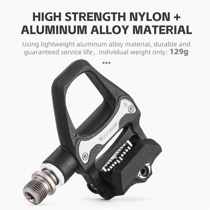 95 Pair of automatic steel Cr-Mo pedals with 2-hole cleats