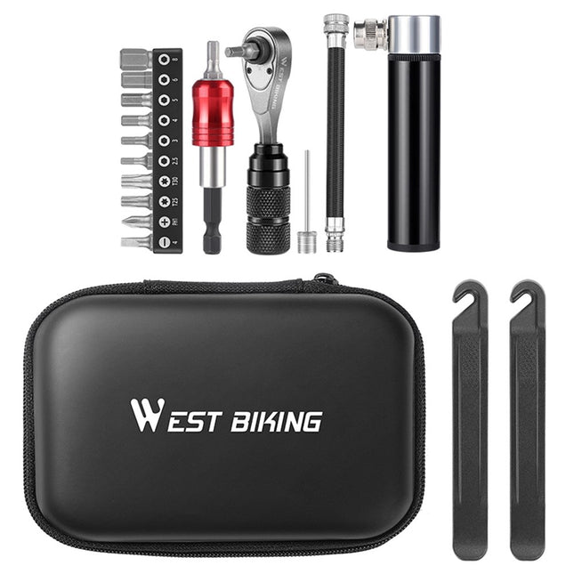 254Kit d’outils WEST BIKING YP0719355, cliquet et embouts, version avancée