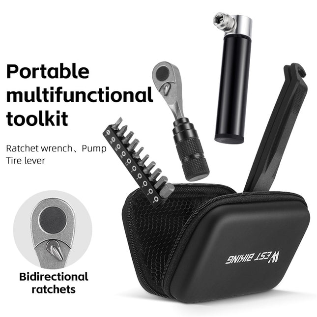 254Kit d’outils WEST BIKING YP0719355, cliquet et embouts, version avancée