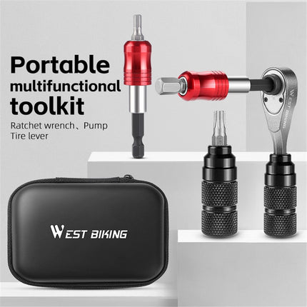 254Kit d’outils WEST BIKING YP0719355, cliquet et embouts, version avancée