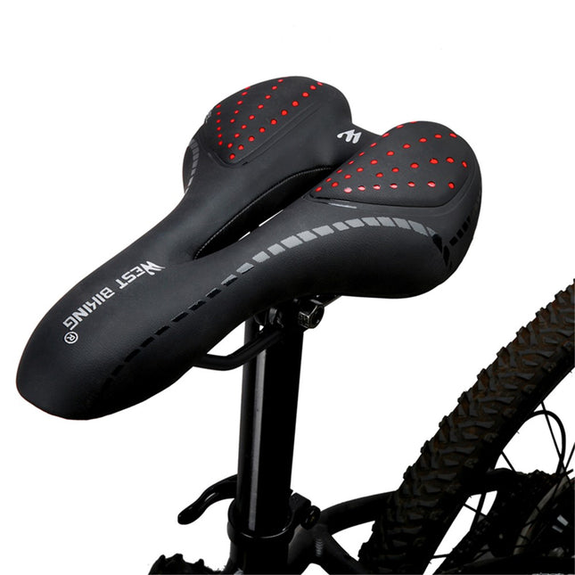 1895Breathable padded soft silicone bike saddle cushion