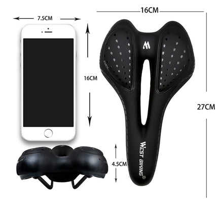1895Breathable padded soft silicone bike saddle cushion