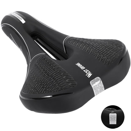 Sella bici anni '70 PU morbida riflettente MTB ammortizzata