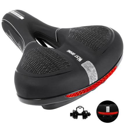 1998Sella bici PU morbida riflettente MTB ammortizzata