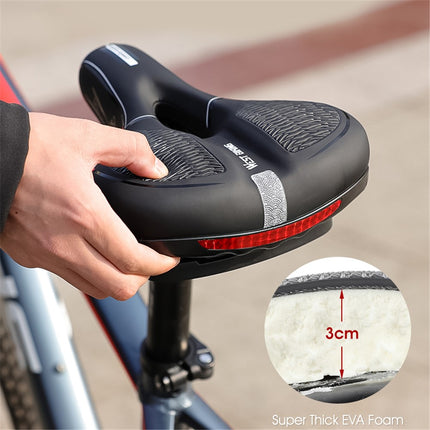 1998Sella bici PU morbida riflettente MTB ammortizzata