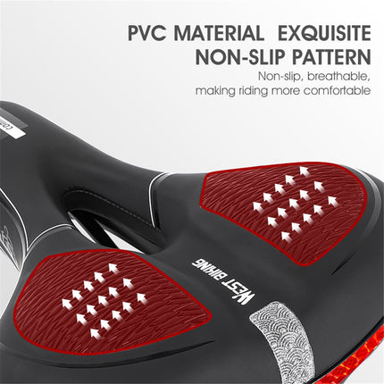 1998Sella bici PU morbida riflettente MTB ammortizzata