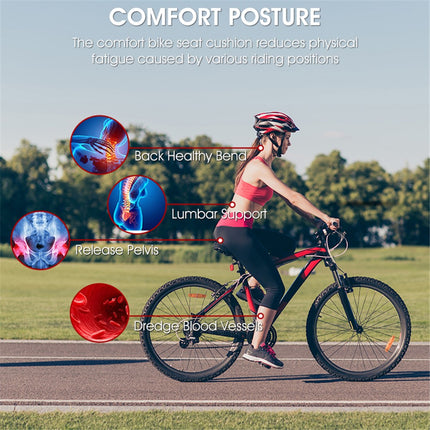 1998Sella bici PU morbida riflettente MTB ammortizzata