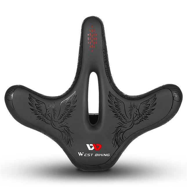 2010Selle de bicicleta ancha ventilada amortiguadora