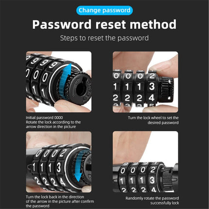 Antivol Cable WEST BIKING 4 Digits 0.9 m