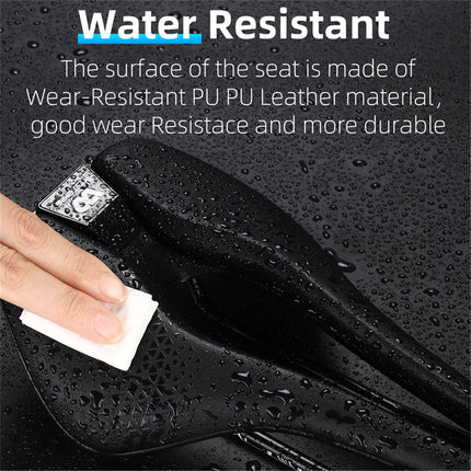 1995Sella bici corta traspirante PU con apertura centrale