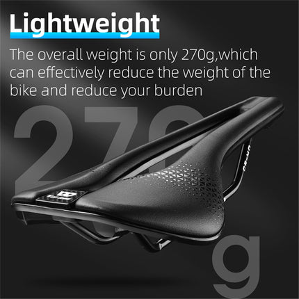 2018Selle de bicicleta corta transpirable PU con hueco central