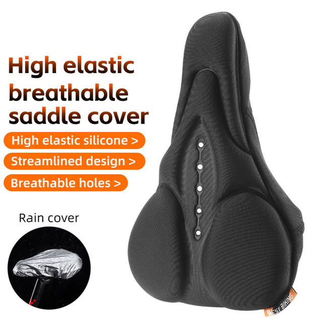 1936Housse de selle vélo silicone+lycra+éponge antichoc