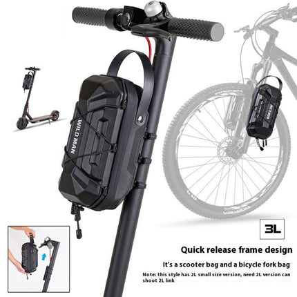 2054Sacoche de guidon trottinette électrique 3L rigide étanche attache rapide