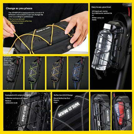 2054Sacoche de guidon trottinette électrique 3L rigide étanche attache rapide