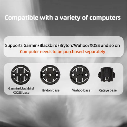 2027Soporte contador bicicleta titanio para manillar