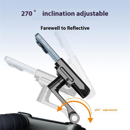 Supporto telefono bici in alluminio rotante antishock 65-100 mm