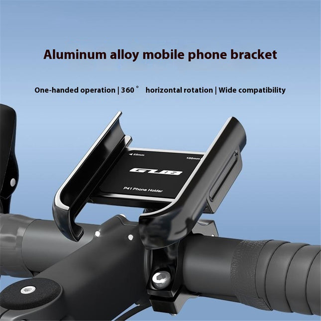 Supporto telefono bici in alluminio morsetto 65-100 mm