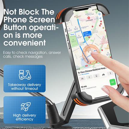 Soporte para teléfono 2017 para manillar de bicicleta, patinete, moto con fijación