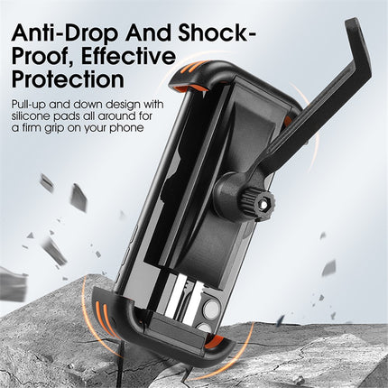 Soporte para teléfono 2017 para manillar de bicicleta, patinete, moto con fijación