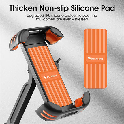 Soporte para teléfono 2016 para manillar de bicicleta, patinete, moto con fijación