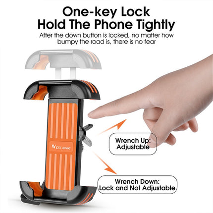 Supporto telefono manubrio bici, monopattino, moto con fissaggio 1982