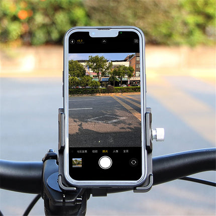 Supporto telefono bici e moto antishock in alluminio 1985