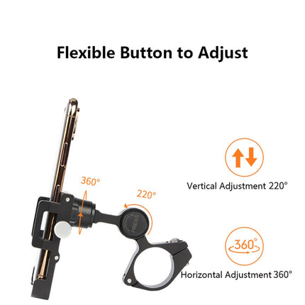 Supporto telefono bici e moto antishock in alluminio 1985