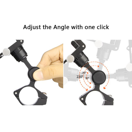 Supporto telefono manubrio bici alluminio angolo regolabile 1993