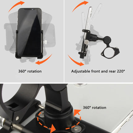 Supporto telefono manubrio bici alluminio angolo regolabile 1993