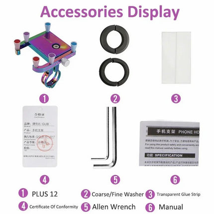 2015 Support phone handlebar aluminum colored