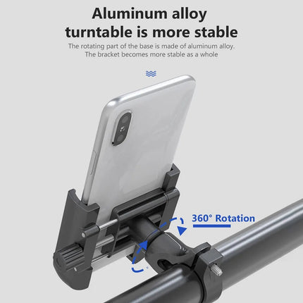 Soporte para teléfono de bicicleta de aluminio rotación 360° GUB P40 2012