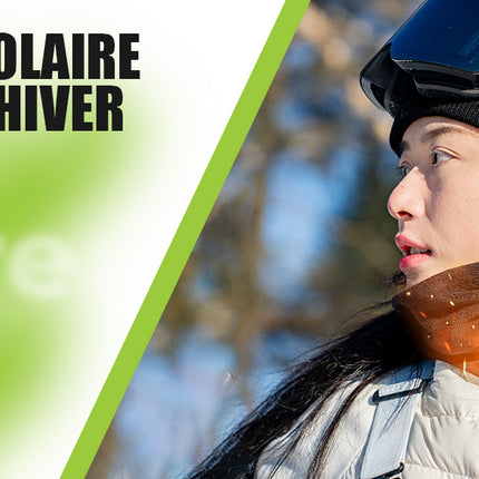 2 Cache-Cou Polaire Qunature Réversible Hiver Vert